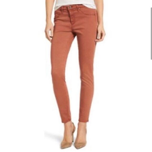Anthropologie AG The High Rise Abbey Ankle Super Skinny Sateen Jean - Picture 8 of 13